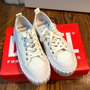Diesel platform leather White Sneakers